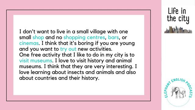 City Life - A2 English Listening Practice