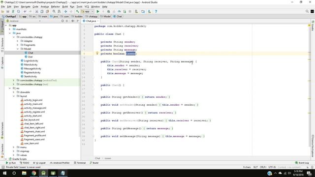 Chat App with Firebase Part 14 - Check if User has Seen Message - Android Studio Tutorial смотреть онлайн