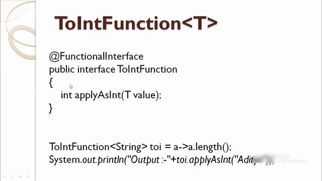 Java 8 Tutorial 12 :- DoubleToIntFunction | ToIntFunction | ToIntBiFunction | in java 8 смотреть онлайн
