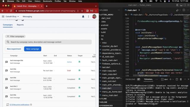 Flutter firebase Push Notification Message Handling Part 3 смотреть онлайн