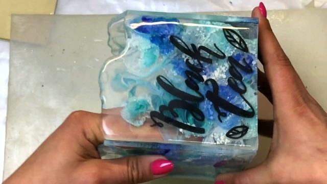 ЭФФЕКТ ЛУННОГО КАМНЯ и ПЕТРИ в эпоксидной смоле. смотреть онлайн