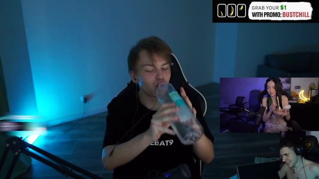 юлечка села на бутылку