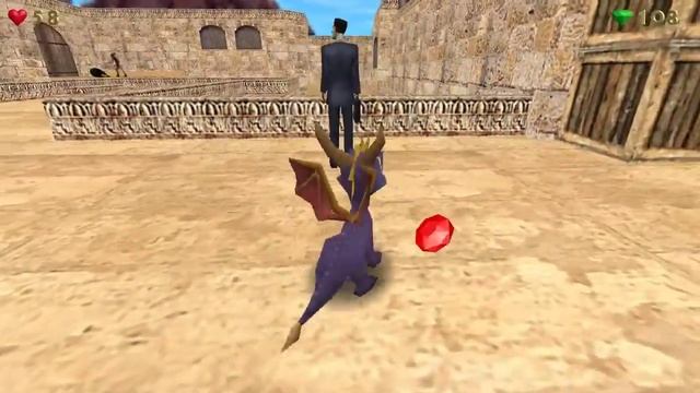 Spyro in Counter-Strike 1.6 de_dust2 смотреть онлайн