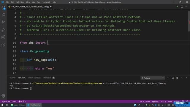 Learn Python in Arabic #116 - OOP Part 14 ABCs Abstract Base Class смотреть онлайн