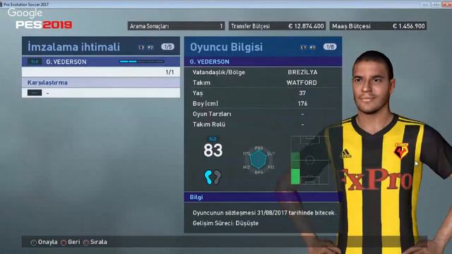 PES 2017 Müslümanspor AnaLig Yayını (OEP19 Yaması ile) смотреть онлайн