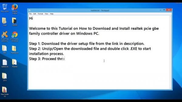 Realtek pcie gbe Family Controller Driver Windows 7/8/8.1/10/XP/Vista 64/32 bit Download| Tutorial