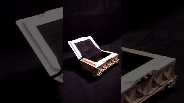 обзор резной шкатулки ручной работы,с эпоксидной смолой. смотреть онлайн