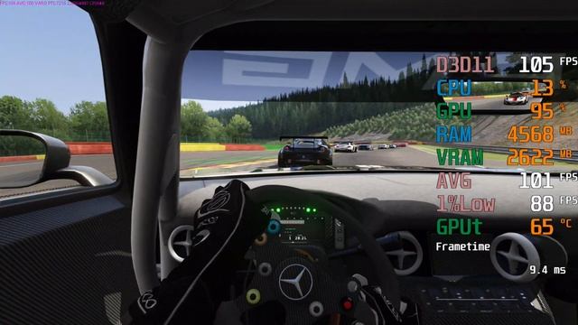 GeForce GTX 1660 ti -- Intel Core i3-10100F -- Assetto Corsa Benchmark смотреть онлайн