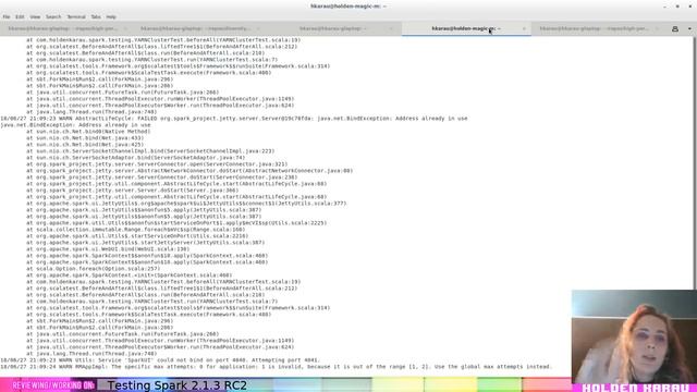 Live Stream Validating Apache Spark RC + misc Spark library follow up смотреть онлайн