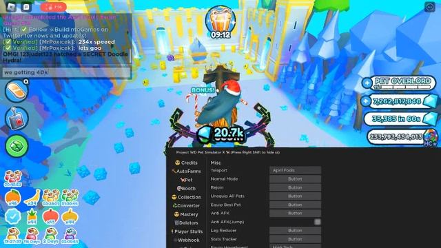 ? Pet Simulator X! Project WD script *OP FARM OP FARM GEMS* смотреть онлайн