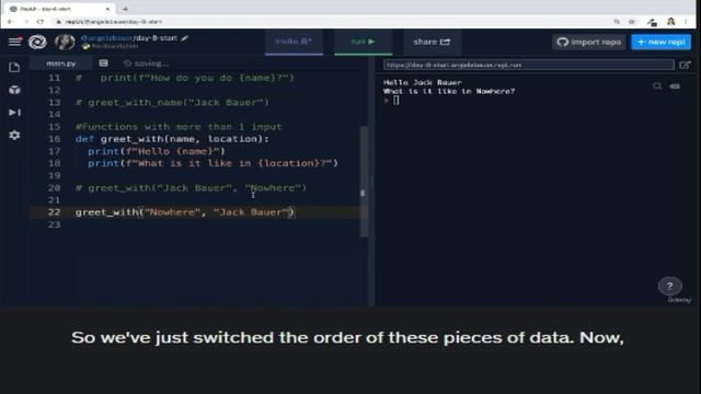Positional and keyword arguments in Python смотреть онлайн