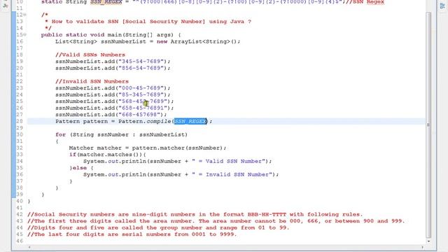 HOW TO VALIDATE SOCIAL SECURITY NUMBER USING JAVA avi смотреть онлайн