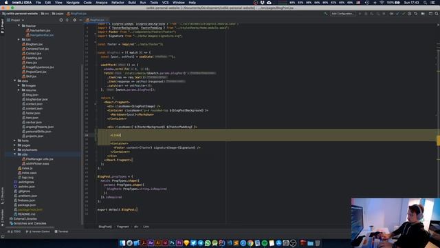 Personal Website with React - Removing the Navbar from Blog Post Page смотреть онлайн