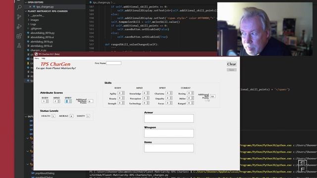 Total Party Skills RPG: A CharGen GUI using Python смотреть онлайн