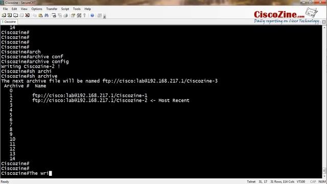 How to use archive command to save configuration смотреть онлайн