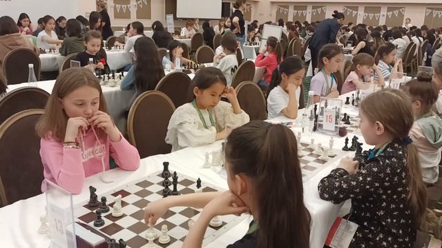 Чемпионат РК по шахматам среди девочек до 10 лет (рапид). г. Алматы, 29.03.2023 год. смотреть онлайн