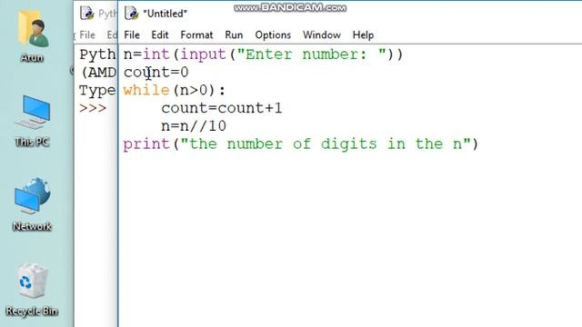 count the number of digit in a python program(in-Hindi) смотреть онлайн