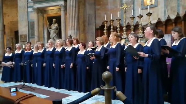 Жар-Сокол хор - Молитва вечерняя (Evening prayer), 07.03.2018, Italy, Roma,