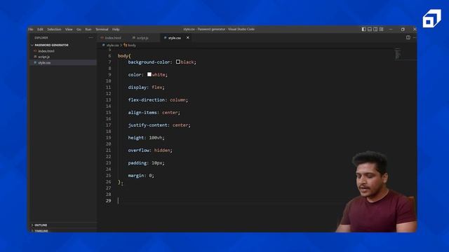 Build a Password Generator using HTML, CSS, and JavaScript | Frontend Project Tutorial | Part 1 смотреть онлайн