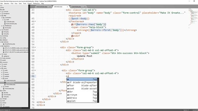How To Build A Blog With Laravel 5.3 - Part 6 Finishing Our Post Controller смотреть онлайн