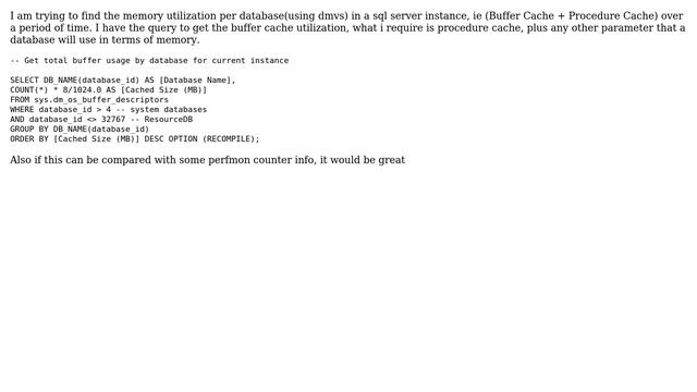 Databases: Memory utilization per database - SQL Server смотреть онлайн