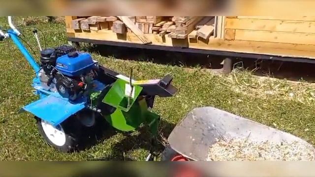 Измельчитель веток к мотоблоку_видеоотчет от покупателя смотреть онлайн
