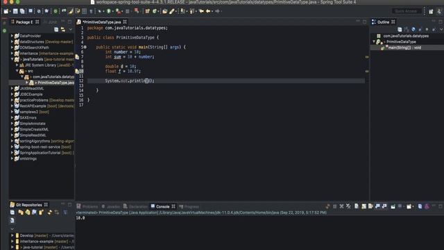 Java Tutorial For Beginners Part 4: Coding Primitive Data Types смотреть онлайн