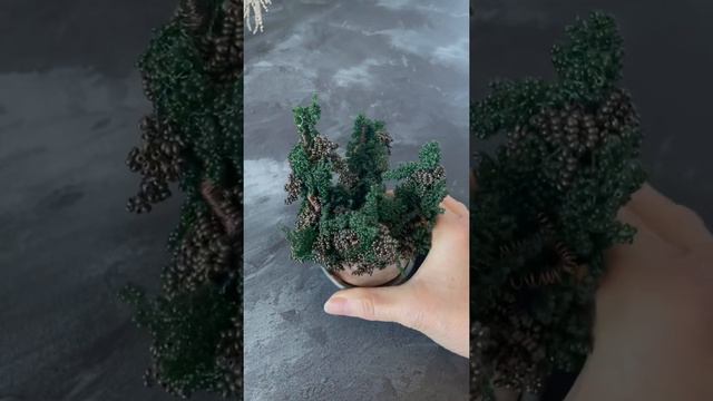 Дикий виноград из бисера