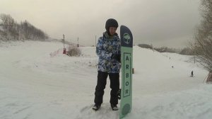 Обзор доски Arbor Formula прямо со склона.