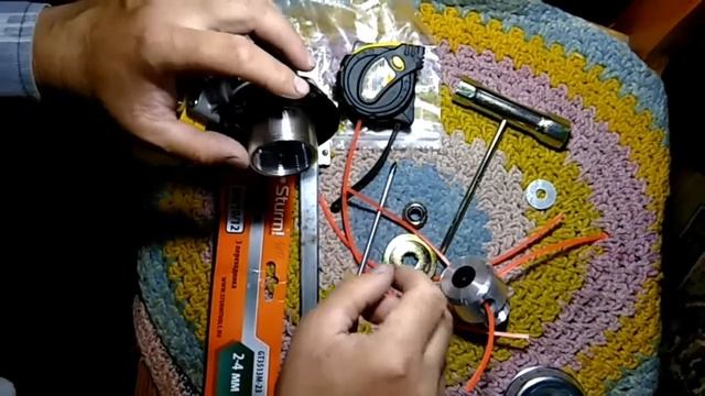 Триммерная головка шпулька паук установка смотреть онлайн