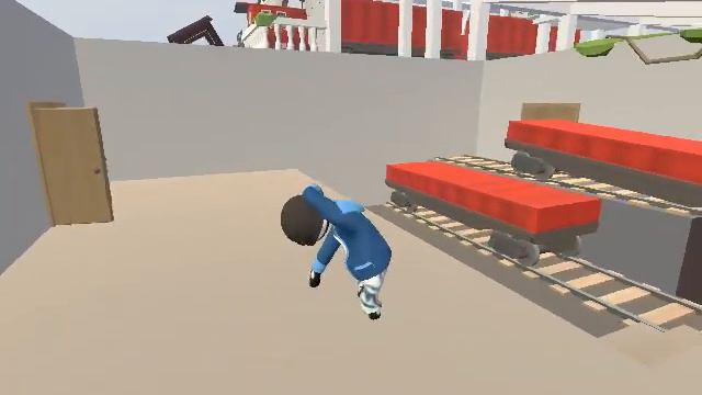 прохожу Human Fall Flat 1 уровень смотреть онлайн