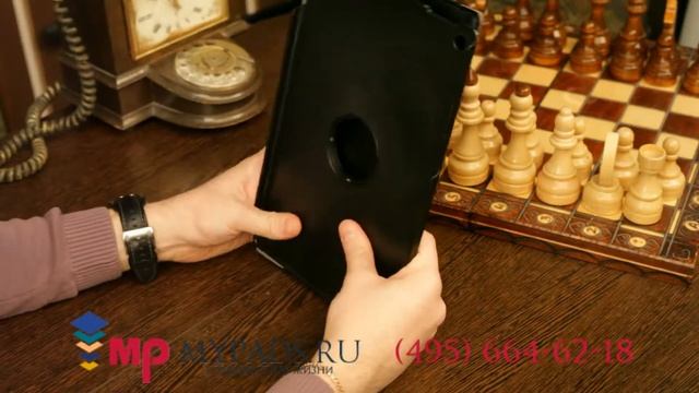 Чехол для Sony Xperia Tablet Z поворотный черный кожаный смотреть онлайн