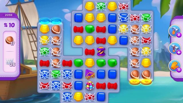 HomeScapes Level 2098 No Boosters (25 Moves)