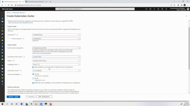 Azure Kubernetes Service Cluster creation and access | Part1 смотреть онлайн