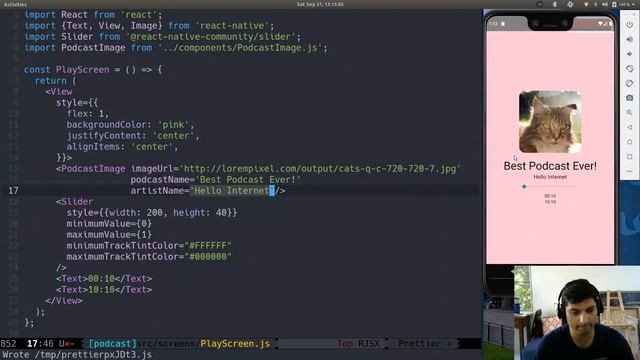 React Native Podcast App - Episode 1 - Setting up the Play Screen UI смотреть онлайн