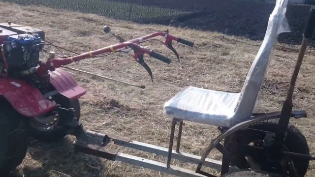 Весеннее боронование травы. смотреть онлайн