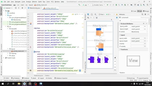 Membuat Game Sederhana Menggunakan Android Studio смотреть онлайн