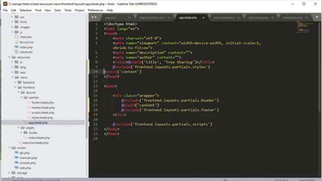 #3 Laravel Tree Sharing Web Development Part 3 # Frontend Template Setup смотреть онлайн