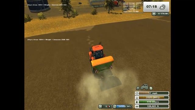 Farming Simulator 2013 Titanium Edition!Удобрение и посев на поле №15. смотреть онлайн