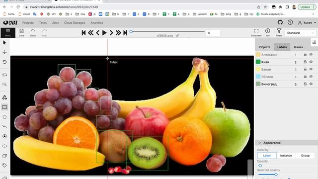 Как в CVAT быстро изменить класс объекта