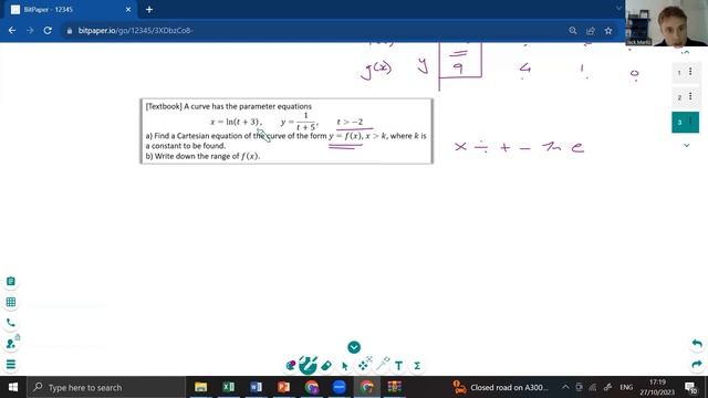 8A - Converting Parametrics to Cartesian Equations (Basic cases) and Sketching смотреть онлайн