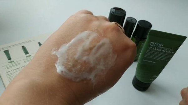 Обзор набора benton deep green tea trial kit.