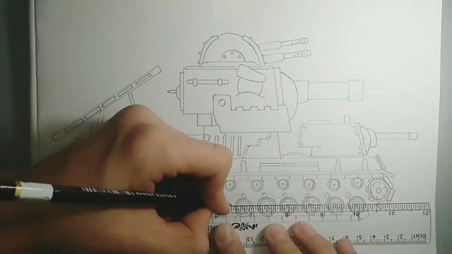 Как нарисовать танк Кв-6 || How to draw a Кв-6 tanк смотреть онлайн