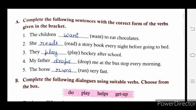 Class 3 : English Grammar, Chapter 11 (The Present Tense) Page 44 to 47 смотреть онлайн