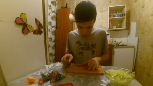 Жареная картошка с капустой "Просто и вкусно". Обед Студента! смотреть онлайн