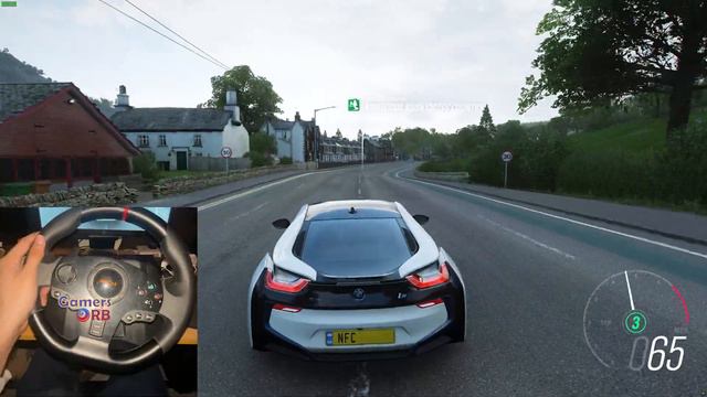 BMW i8 | PXN V900 Steering wheel | Forza Horizon 4 Gameplay | Steering Wheel for PC смотреть онлайн