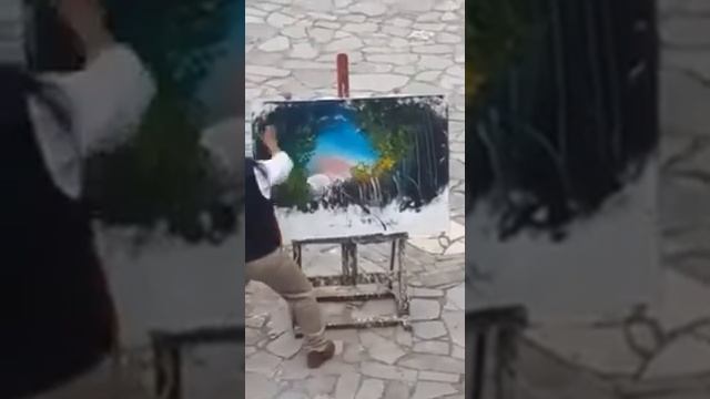 Учимся рисовать руками.. Без кисточек.. смотреть онлайн