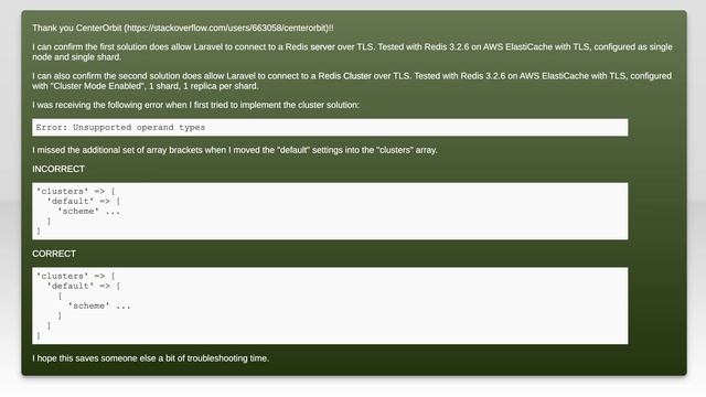 Laravel + Redis Cache via SSL? смотреть онлайн
