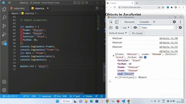 Objects - What are Object Properties - Part-3 || JavaScript tutorial for Beginners || Tutorial - 30 смотреть онлайн