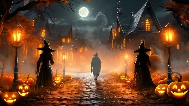 Cozy Halloween Ambience: Witch Village And Magic Halloween Music ? Halloween Background Music??️ смотреть онлайн